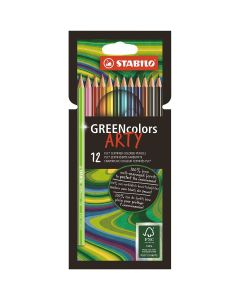 STABILO GREENcolors colored pencils set of 12 colors
