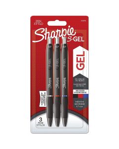 Sharpie pen S-Gel multipack - blue, black and red