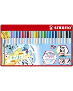 STABILO Pen 68 brush set of 25