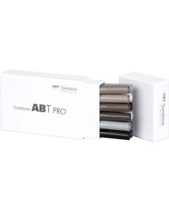 Tombow ABT PRO Marker set of 12 grey colors
