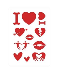 Valentine Stencil in 3 sizes