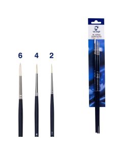 Van Gogh oil & acrylic paint brushes set of 3 - series 211 - nos. 2,4,6