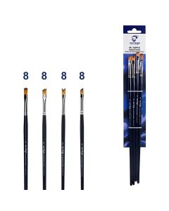 Van Gogh oil & acrylic paint brushes set of 4 pieces - Series 302/303/304/305