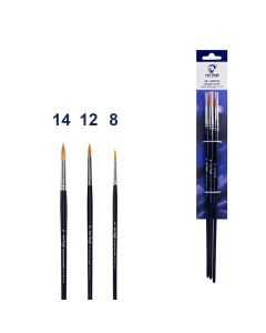 Van Gogh oil & acrylic paint brushes set of 3 pieces - Series 295