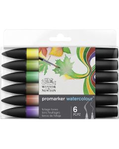 Winsor & Newton Promarker Watercolour Foliage set of 6