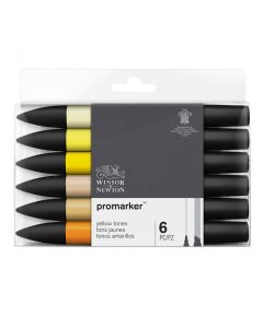 Winsor & Newton Promarker set of 6 Yellow Shades