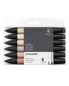 Winsor & Newton Promarker set of 6 light skin tones