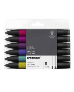 Winsor & Newton Promarker set of 6 Deep shades