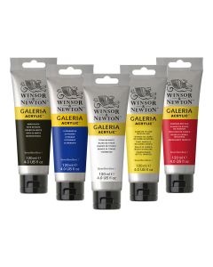 Winsor & Newton Galeria Acrylic paint 120ml - Set of 5 basic colours