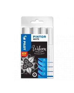 Pilot Pintor Welcome Set White 4 Pieces - EF/F/M/B