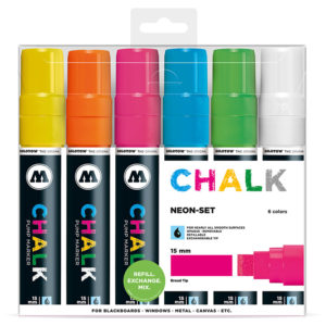 Molotow 15mm Chalk Markers Neon Set