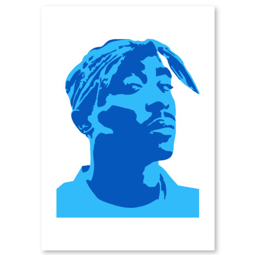 Tupac Shakur stencil, idool sjabloon