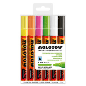Molotow ONE4ALL™ 4mm 227HS Marker Neon-Set