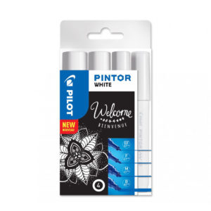 Pilot Pintor Welcome Set White 4 Pieces - EF/F/M/B