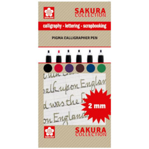 Sakura Calligrapher 2mm 6x Set