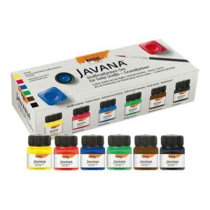 Javana textile paint set - Primary colors - For light fabrics