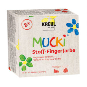 MUCKI - 4x 150ml textile finger paint set