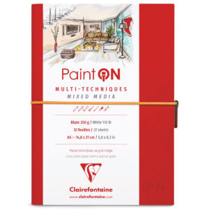 Clairefontaine Paint-ON Travel Journal - White - Mixed Media