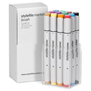 Stylefile Twin Marker Brush 12 Pcs Set Main A