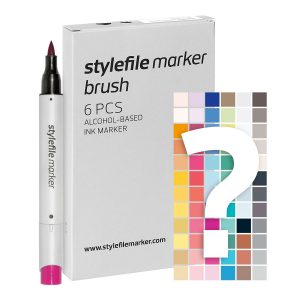 Stylefile Twin Marker Brush 6 Pcs Set Try Out