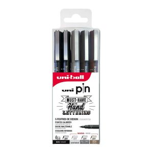 Uni Pin Must-have hand lettering set 5 pieces