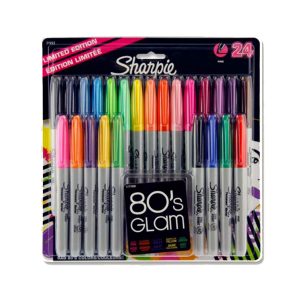 Sharpie 80's Glam collection with fine tip - set of 24 pcs