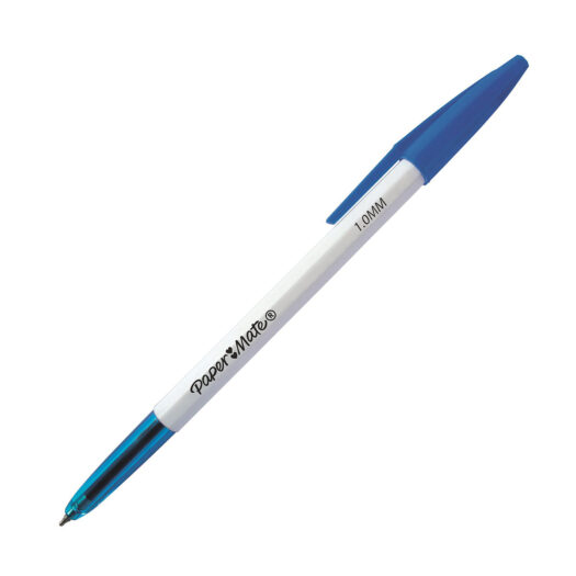 Papermate 045 balpen blauw voor schrijven en schetsen met een 1mm punt