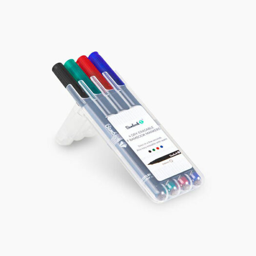 Bambook whiteboard stiftenset s 0,6mm of m 1mm zwart, groen, rood en blauw