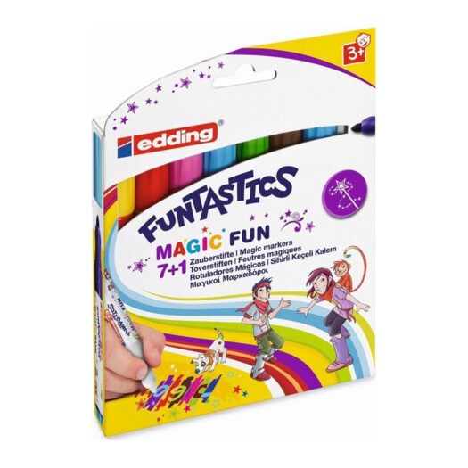 edding 13 funtastics magic marker set van 8 kleuren kleur veranderende stiften