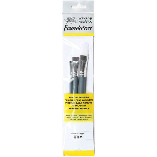 Winsor & Newton Foundation acrylverf penselen set