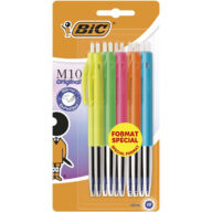 BIC balpennen set van 14 stuks geel, groen, roze, oranje, blauw